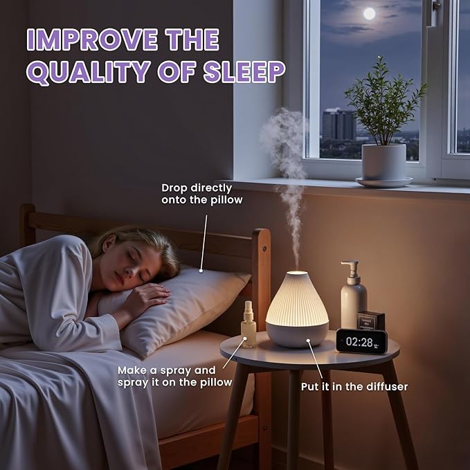 EVOKE OCCU Lavender Essential Oil, for Diffuser & Sleep, Aromatherapy