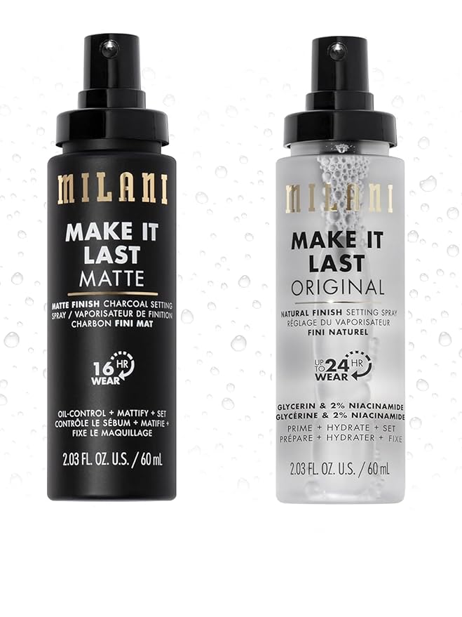Milani Make It Last Original Natural & Matte Finish Setting Spray 2-Pack