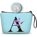 SEAMOON Maid of Honor Friendship Birthday Gifts for Women Her Aunt Sister Bridesmaid Coworkers Bride Personalized Makeup Cosmetic bag with Mirror Mothers Day Christmas Graduation A
