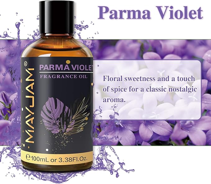 MAYJAM Parma Violet Fragrance Oil for Diffusers for Home, 100ML/3.38FL.OZ