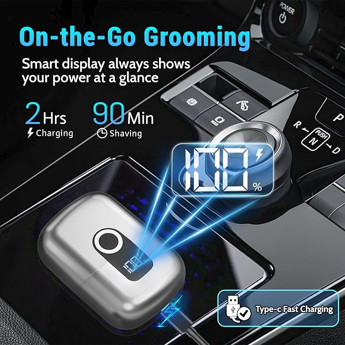 LYRSLF Foil Shavers for Men, Mini Electric Razor for Face
