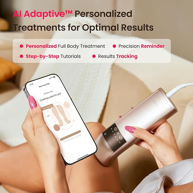 IPL Laser Hair Removal for Women and Men, 25J Triple-Pulse Permanent Hair Removal Device for Ingrown Hair, 37°F Painless Sapphire Ice Cooling Hair Removal for Legs, Armpits, Face, Bikini, Underarms