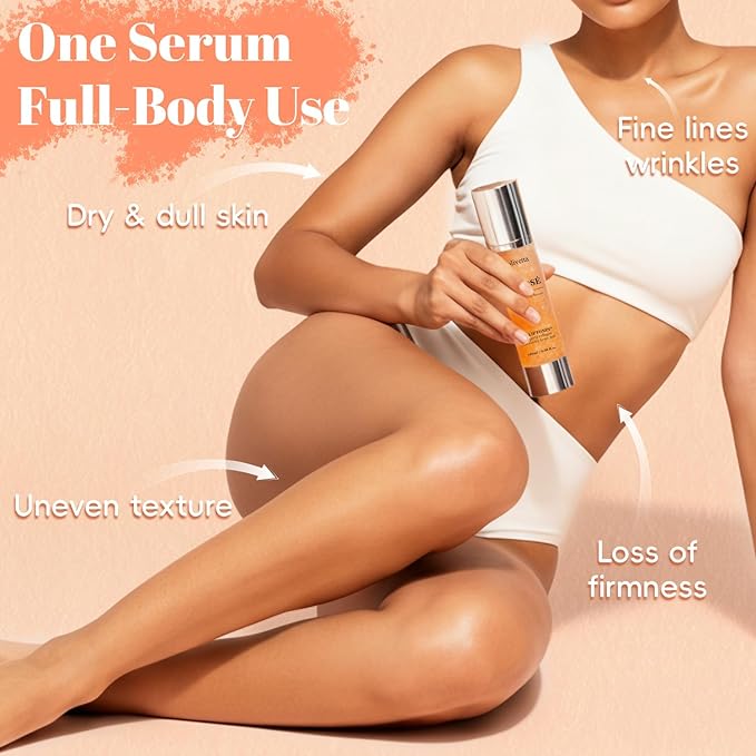 Body Serum for Wrinkles – Anti-Aging Smoothing & Firming Glossy Serum with LIFTONIN®, Peptides & Collagen, Hydrating & Tightening Formula 100 ML