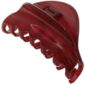 Camila Paris CP2529 French Hair Clips for Women, 3.75" Red Large Claw Clip Strong Hold All Day, Girl Large Claw Clips for Thick Hair, No Damage No Slip Flat Clip for Women. Made in France