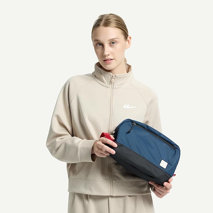 kalgoTeal Travel Toiletry Bag 8L, Large Packing Cube with Waterproof TPU Wet/Dry Compartment