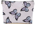 DHKG Purple Butterfly Makeup Bag Cosmetic Bag Butterfly Gifts for Women Girls Friend Niece Daughter Butterflies Lovers Gifts Travel Organizer Zipper Pouch Graduation Birthday Friendship Gifts