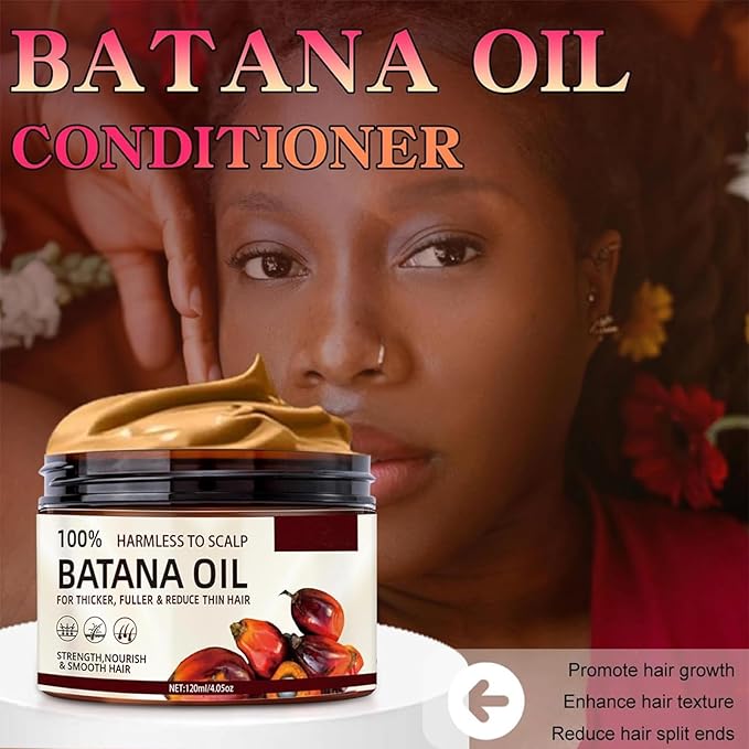 100% Raw Batana Oil for Hair Growth,Natural Raw ＆ Pure Unrefined Batana Oi