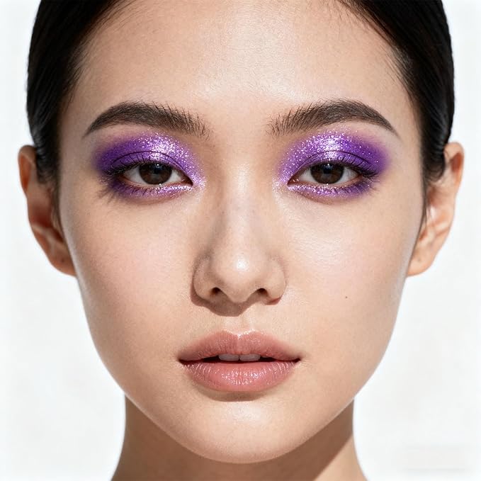 Hyesamyo Cream Purple Eyeshadow Stick - Smudge Proof Sweat Proof Eye Pencil - No Sharpener Needed Twist Up - Long Wearing Vibrant Matte & Shimmer - Crease Resistant Eye Makeup (23#)