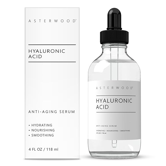 Asterwood Pure Hyaluronic Acid Serum for Face, Anti-Aging & Hydrating