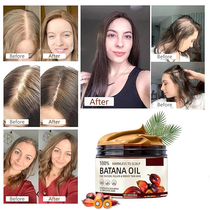 100% Raw Batana Oil for Hair Growth,Natural Raw ＆ Pure Unrefined Batana Oi