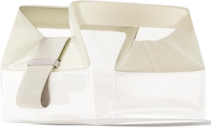 Cadence Parcel - Clear Travel Kit with Zipperless Magnetic Closure - Pebble, Medium - Durable, Leak-Resistant and TSA Approved Toiletry Bag - Modular Organization - Recycled TPU (1 Qt)