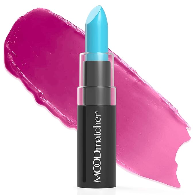 MOODmatcher LIVAURA Long Lasting Lipstick for Women – Color Changing Moisturizing Cream Lipsticks, Smudge Proof Lip Stick, Easy to Apply Lip Makeup, Made in USA (Light Blue)