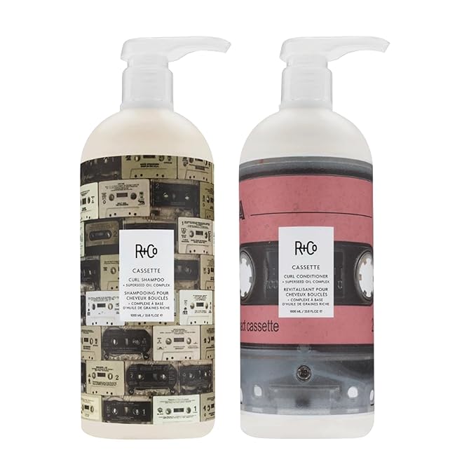 R+Co Cassette Curl Shampoo and Conditioner Set, 33.8 oz (Pack of 2)