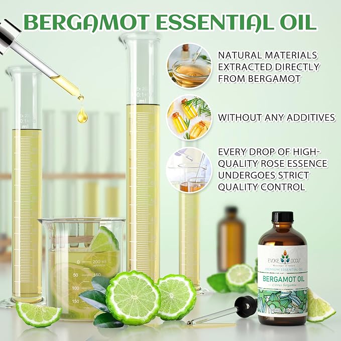EVOKE OCCU Bergamot Essential Oil for Diffuser Skin & Relaxation