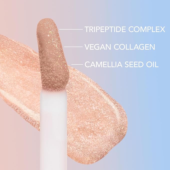 Sacheu Lip Elixir Hydrating Lip Gloss, High-Shine, Tanghulu Candy