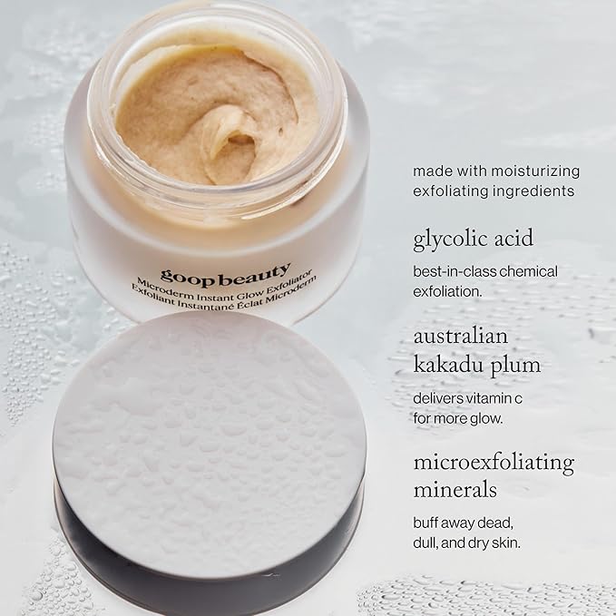 goop Beauty Microderm Exfoliator | Microdermabrasion Scrub to Smooth Textured Skin | Physical & Chemical Exfoliant | Micro-Exfoliating Minerals & Glycolic Acid | 1.7 fl oz