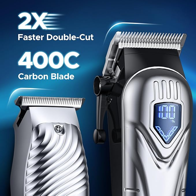 Hair Clippers for Men, Low Noise Professional Beard Trimmer Barber Clippers