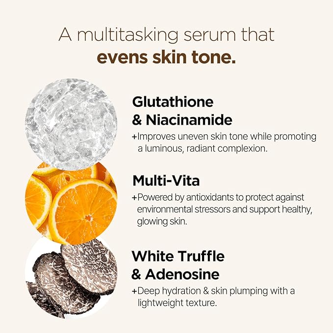 PONGDANG Real Effect Vita Toning Serum (1.01fl.oz) | Brightening Uneven Skin Tone, Refined Pores | Daily Blackheads, Pore Care with White Truffle & Niacinamide | Korean Skin Care
