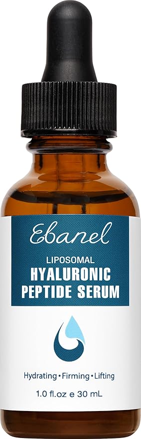 Ebanel Hyaluronic Acid Serum for Face with Peptides, Niacinamide, Vitamin C