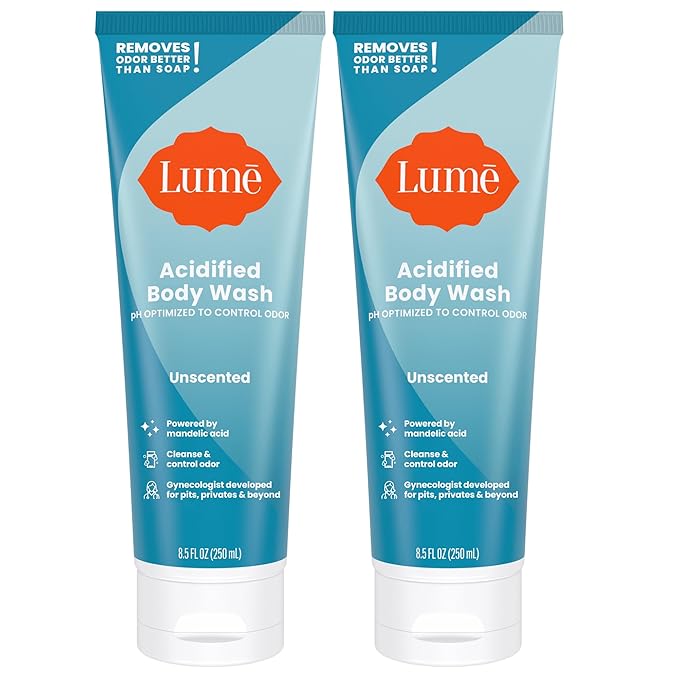 Lume Acidified Body Wash - 8.5 oz, 2 pk (Unscented)