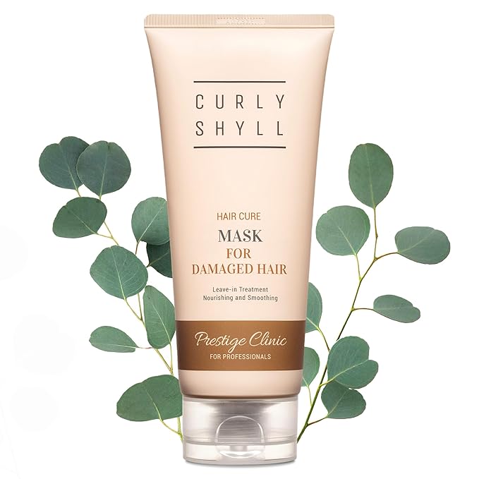 CURLYSHYLL Hair Cure Mask, Leave-In Treatment for Dry, Damaged Hair, 200ml