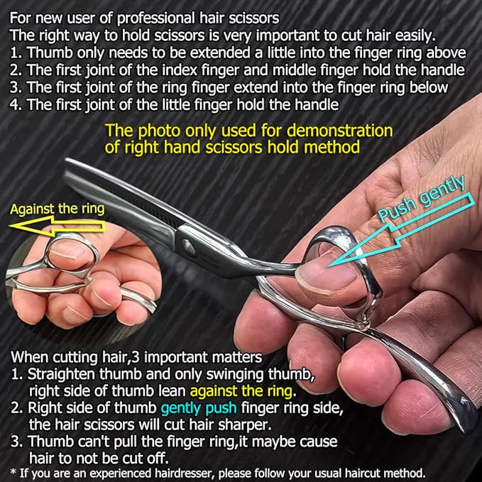5.5" Barber Hair Thinning Scissors 440C Professional Thinning Shears Barber Shears 28 Teeth Convex Edge KINSARO for Hairdresser Barbershop or Home Use