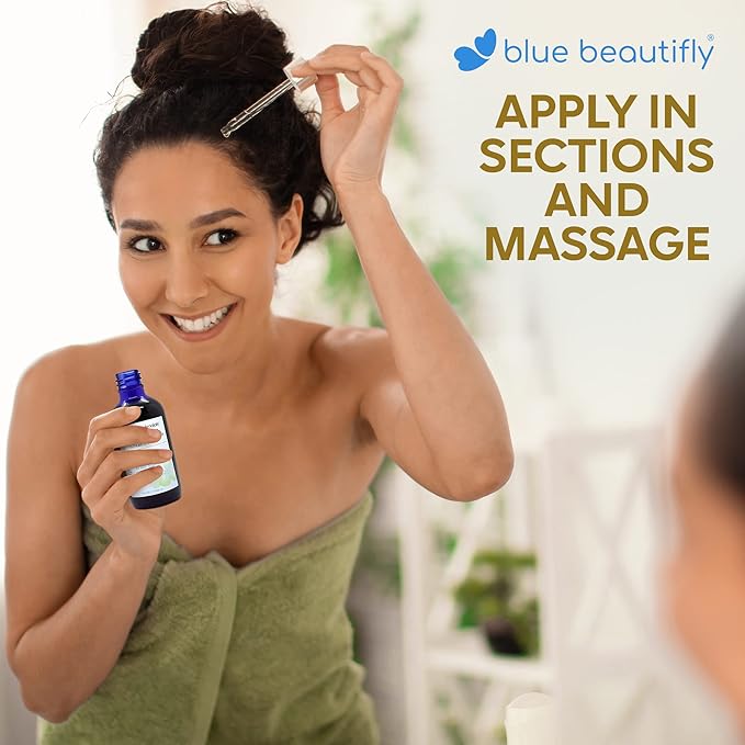 Blue Beautifly USDA Certified Organic Amla Oil for Scalp Serum, 4 fl oz