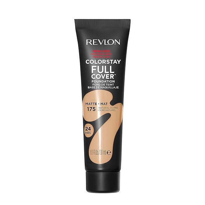 Revlon ColorStay Full Cover Foundation, 175 Natural Ochre, 1.0 fl oz