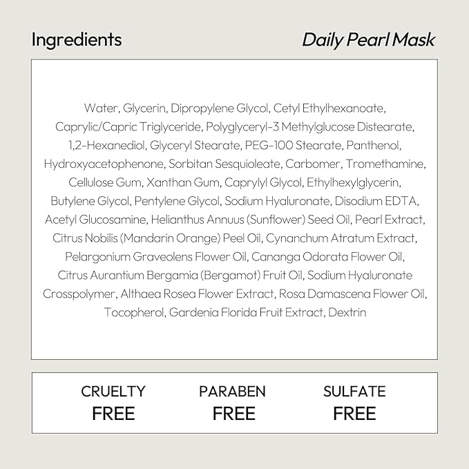 LAPCOS K Beauty Pearl Sheet Mask - Revitalizing & Refining Face Masks with Rice Ferment - Refines Uneven Texture & Dark Spots - Breathable Eucalyptus-derived Tencel Sheet Korean Skin Care (Pack of 10)