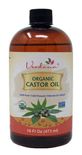 Verdana Organic Castor Oil, Cold Pressed & Hexane Free – For Hair & Scalp Care, Eyelashes, Eyebrows & Skin Moisturizing – USDA Certified, Pure & Natural – 16 fl oz