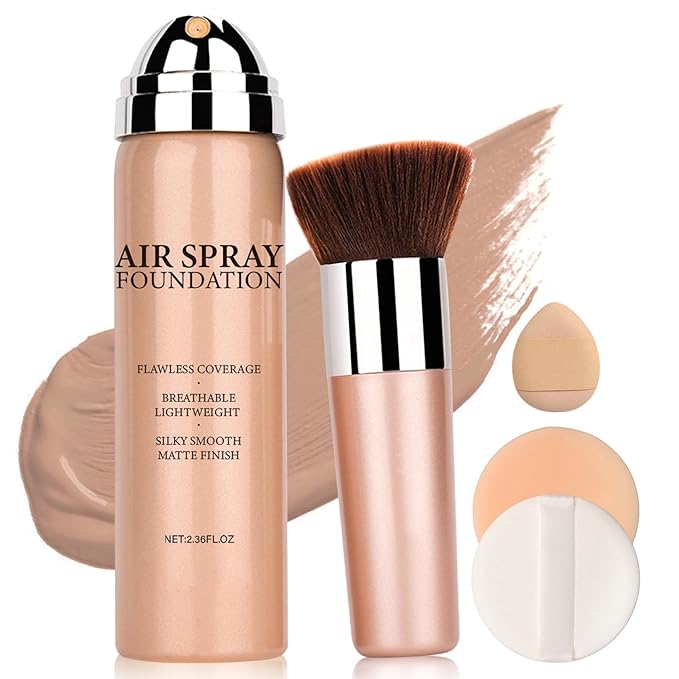 QIUFSSE Air Brush Makeup Foundation for Older Women (07 Medium)