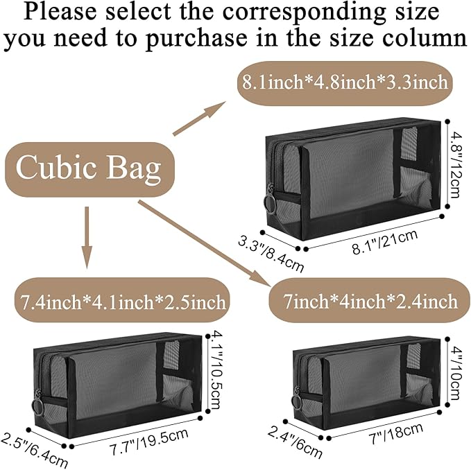 Unoutur 20-Piece Mesh Pouch Set, Portable Mesh Travel Toiletry Bag with Zipper for Makeup Organizer, Home Office, Travel Accessories