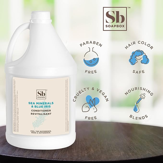 Soapbox Sea Minerals & Blue Iris Conditioner - 1 Gallon Refill Bulk Size
