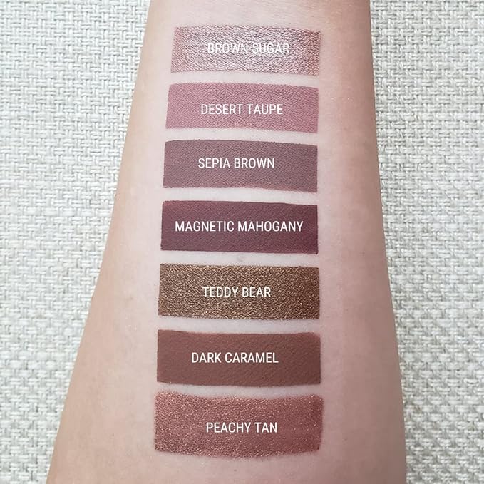 Aromi Peachy Tan Metallic Liquid Lipstick - Sepia Bronze Shade
