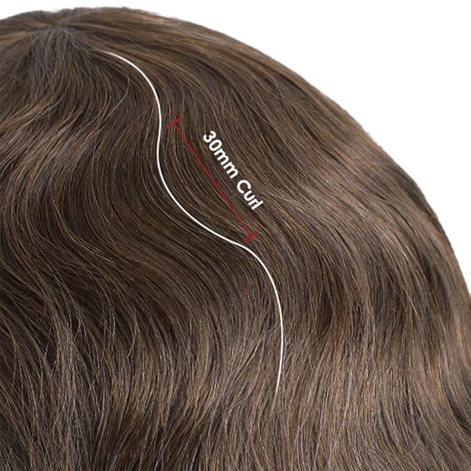 Lordhair Hair System for Men Real Human Hair Full French Lace Mens Hair System Size 8x10 inches Mens Toupee #7