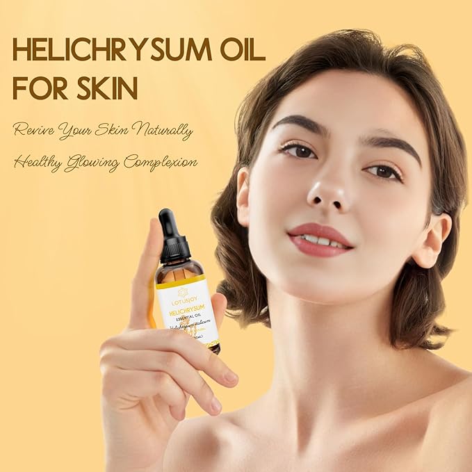 LOTUSJOY Helichrysum Essential Oil, for Bruising, Skin, 1 Oz