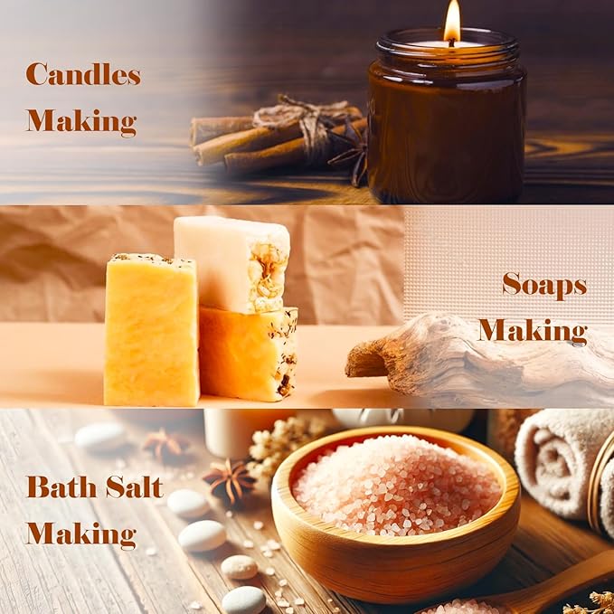 AmaKane Fragrance Oils Bakery Set, Essential Oils for Diffuser, Fragrance Oil for Candle Making, Soap Making Scents, Apple Cinnamon, Sugar Cookies and More 6x10ml