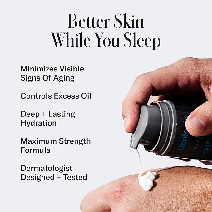 Geologie Retinol Anti-Aging Face Cream | Advanced.3% Retinol Formula for Effective Results | Reduce Fine Lines & Wrinkles | Protect & Repair Skin With Hyaluronic Acid & Niacinamide | For Men & Women