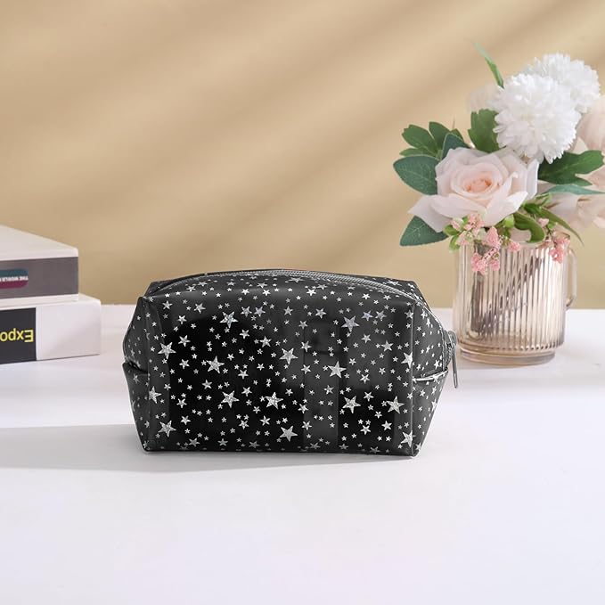 Yaopeing 2Pcs PVC Clear Makeup Bag Cosmetic Case Travel Toiletry Bags
