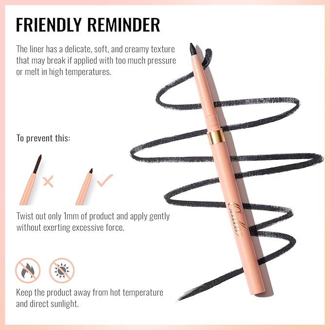 Oulac Waterproof Lipliner Pencil - Smooth and Creamy, Retractable Lip Makeup for Precision Application, Vegan & Cruelty-Free, LL09 Lilac Love Pink