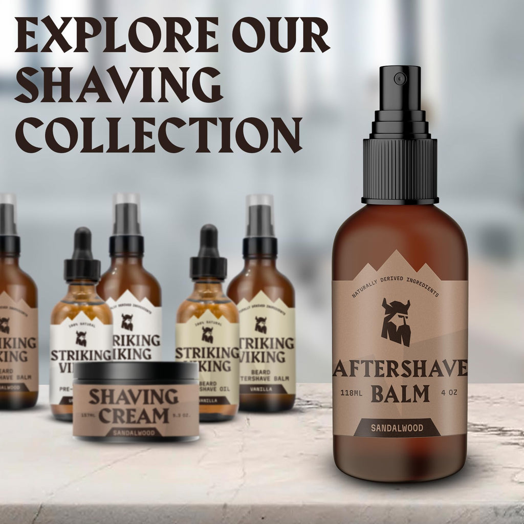 Striking Viking Aftershave Balm - 4 Fl Oz, Sandalwood Scent