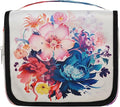 YoYoYuchong Travel Toiletry Bag for Women & Men Colorful Art Flowers Hanging Cosmetic Organizer Portable Waterproof Makeup Case Make Up Bag with Compartments Travel Essentials for Bathroom Shower