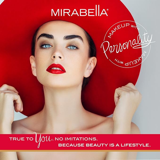 Mirabella Precision Smudge Brush, Premium Professional Makeup Brush Collection, Cruelty-Free Synthetic Bristle Brush, Hand-Sculpted Brushed Aluminum Handle, Luxury Blending Brush for Makeup