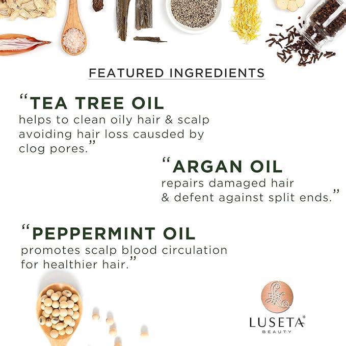 Luseta Tea Tree Oil Shampoo and Conditioner Set 2 x 33.8 oz
