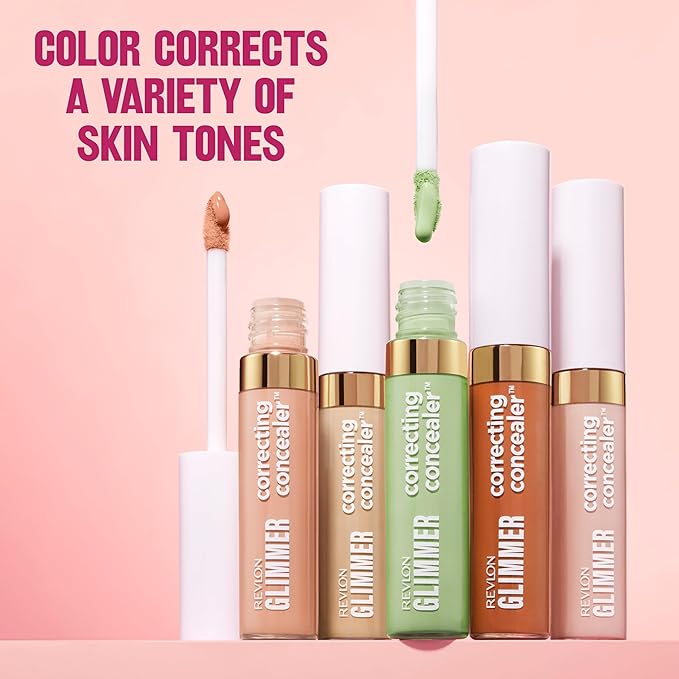 Revlon Glimmer Color Correcting Concealer, 100 Green, 0.3 fl oz