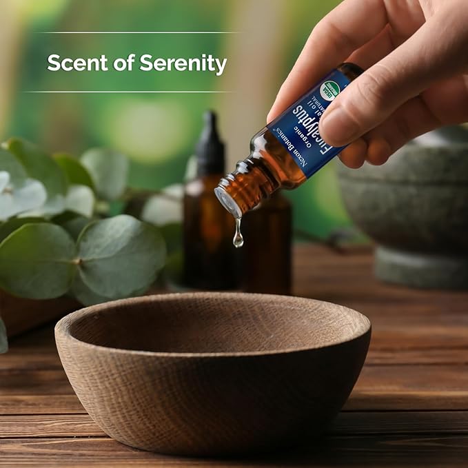 Organic Eucalyptus Essential Oil 30 ml - 100% Pure & Natural - Hexane Free