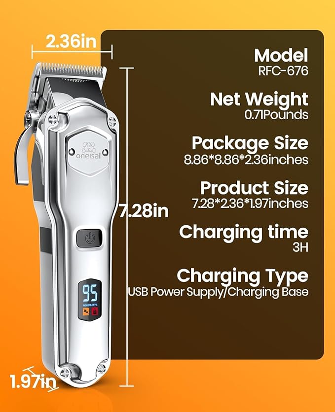 oneisall Dog Clippers for Grooming Thick Heavy Coats