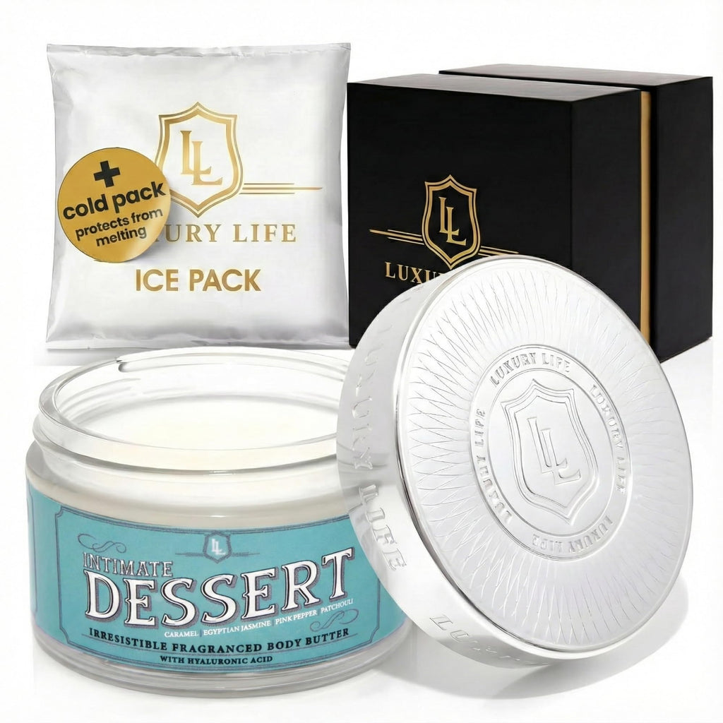 LUXURY LIFE BUTTER - Irresistibly Scented Body Butter with Hyaluronic Acid for Ultimate Moisture. Hydrates for a Non-Greasy Glamorous Glow (Presidential, Fresh Attraction, Luxury 5 oz)