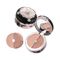 Flower Knows Butterfly Cloud Collar Rouge Box Blush & Contour Duo Powder,Brown+Nude Two Tone Matte Blush for Cheeks Bulidable & Blendable Palette,0.21 Oz(05 Pearwood)