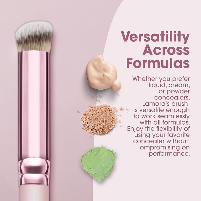 Lamora Concealer Makeup Brush - Small Angled Under Eye Nose Contour Brush